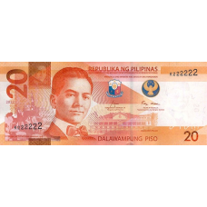 (360) ** PNew (PN230) Philippines - 20 Piso Year 2022